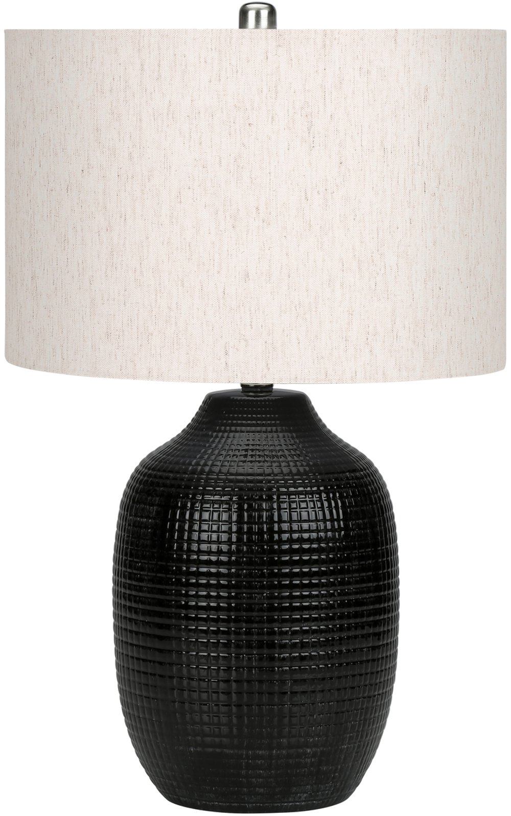 26 Inch Black Ceramic Table Lamp