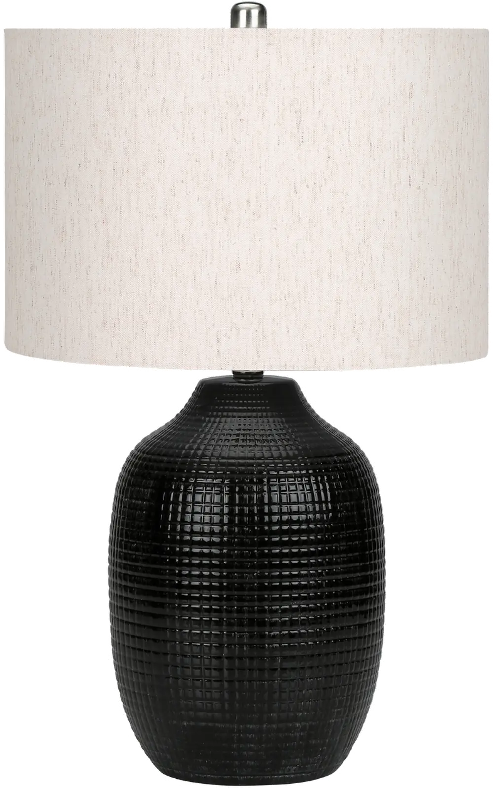 26 Inch Black Ceramic Table Lamp-1