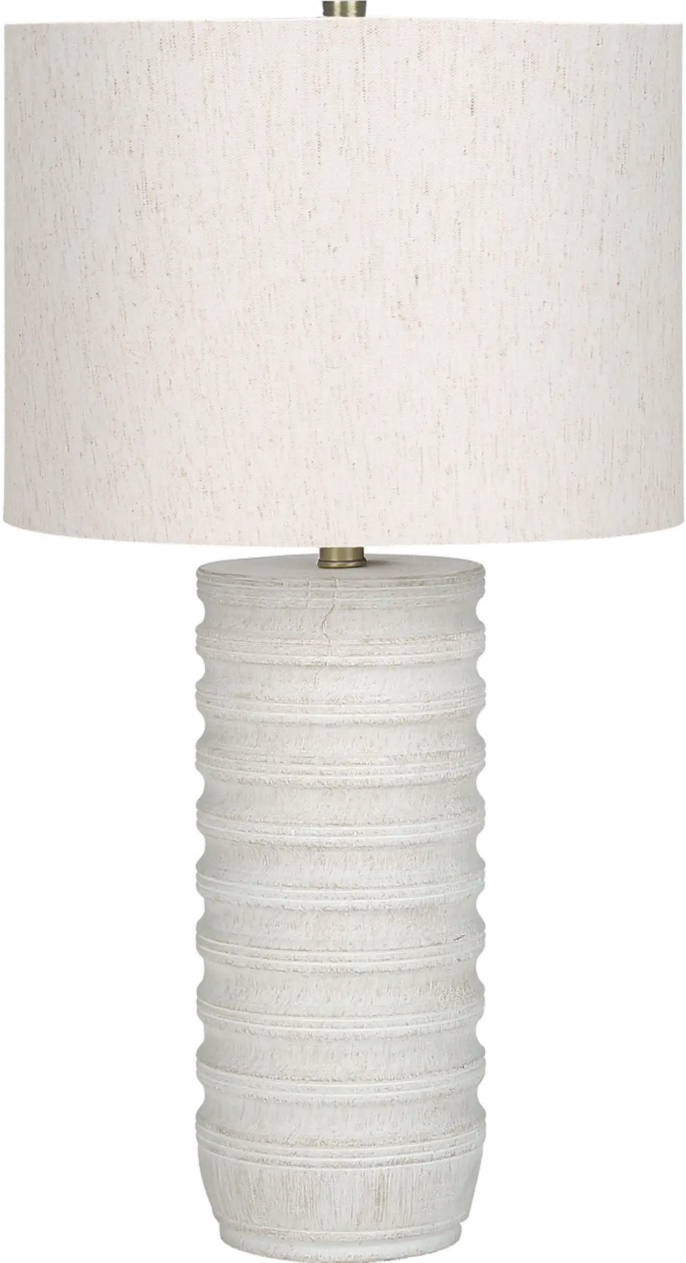 28 Inch Cream Resin Transitional Table Lamp-1