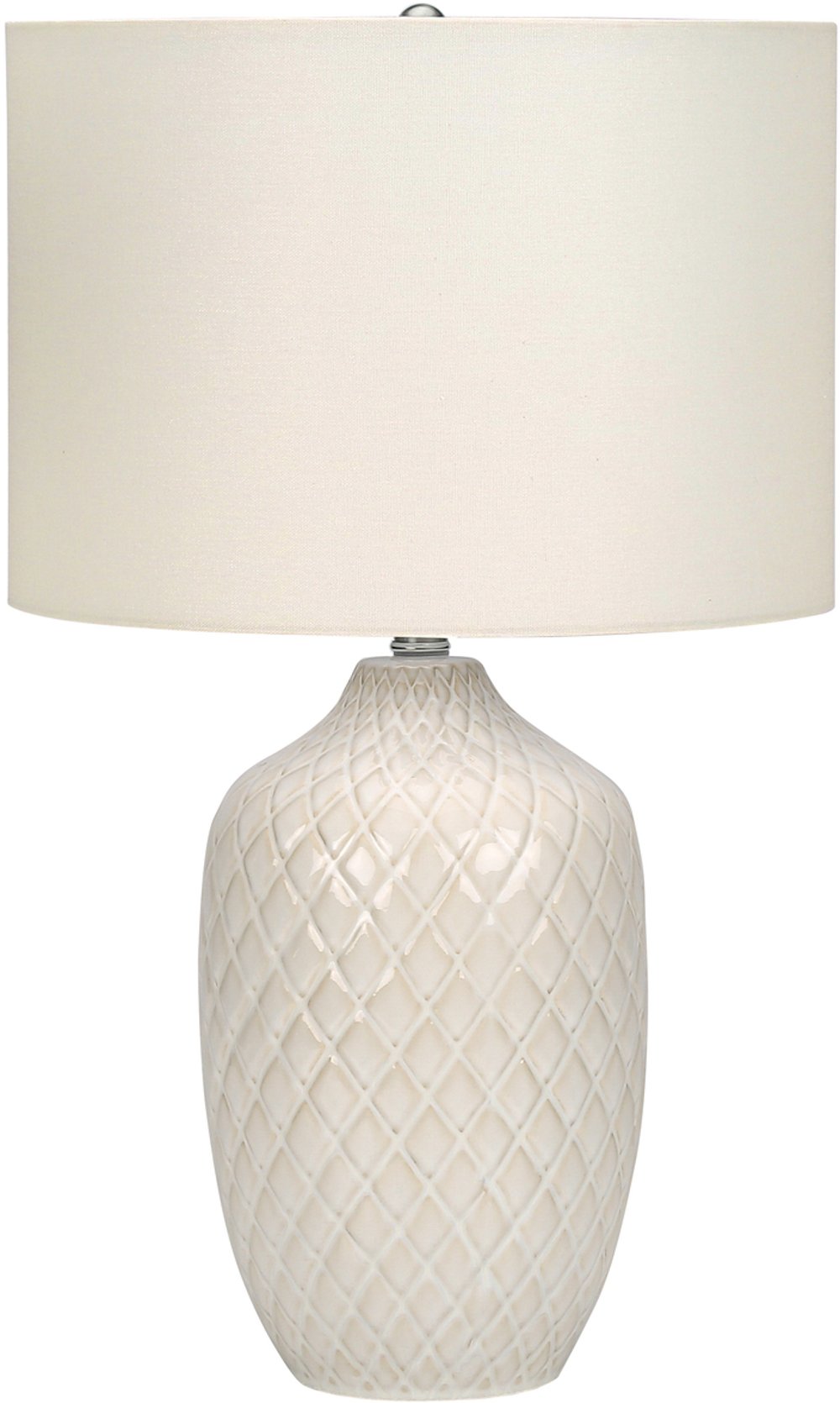 113481380 25 Inch Cream Ceramic Table Lamp sku 113481380