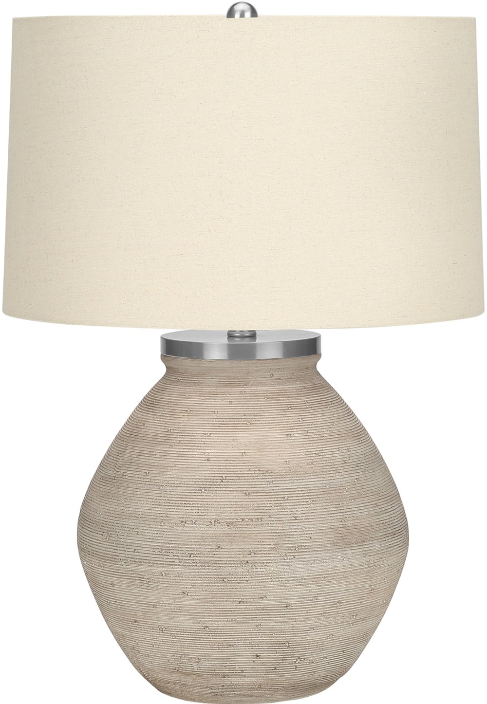 113481454 25 Inch Cream Concrete Table Lamp sku 113481454