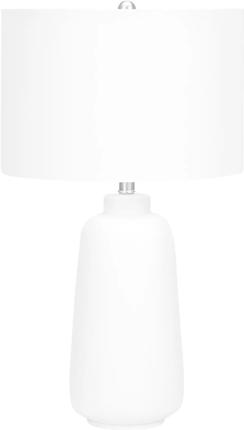 26 Inch Cream White Ceramic Table Lamp-1