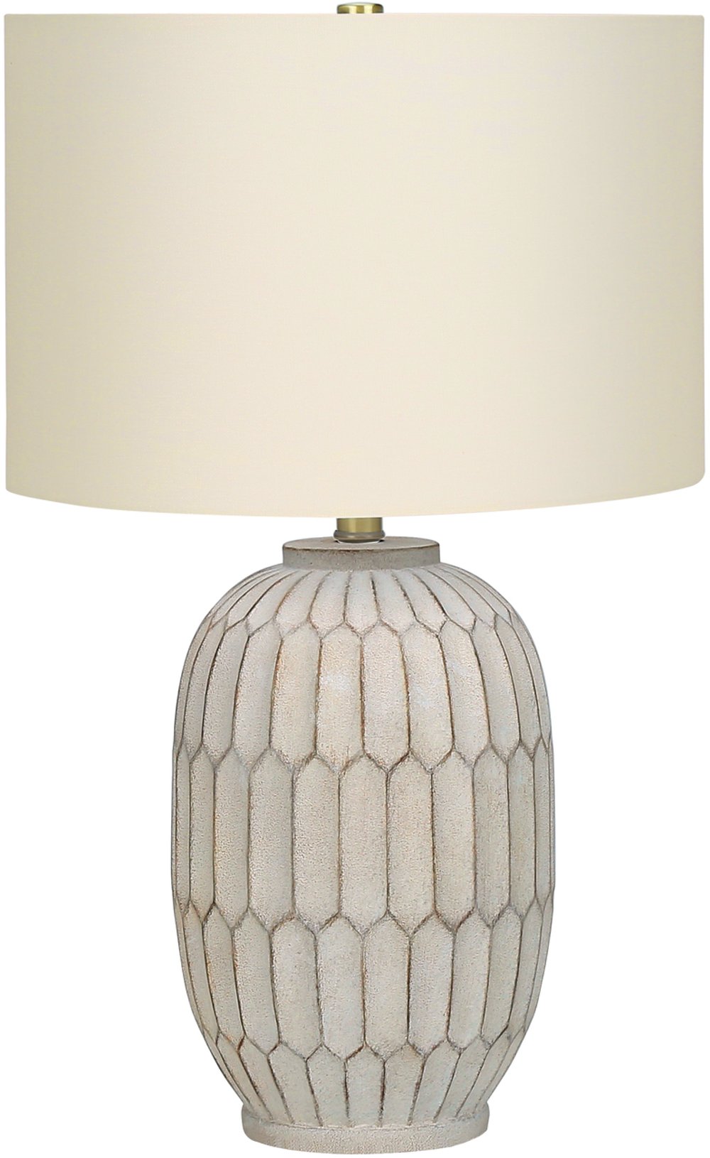 113481535 24 Inch Cream Resin Table Lamp sku 113481535