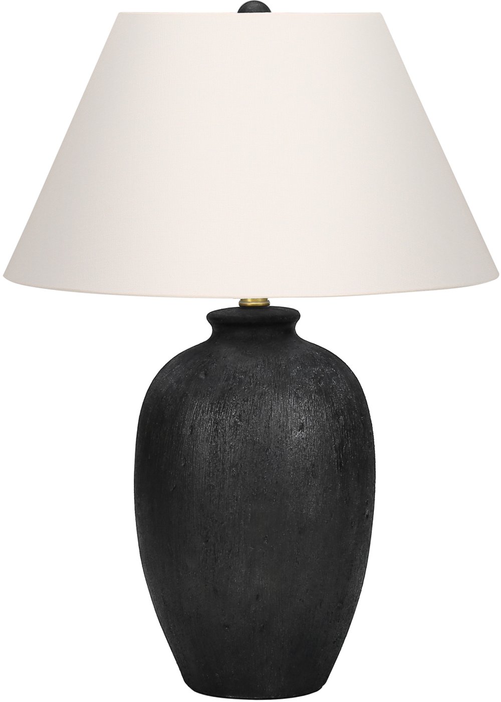 24 Inch Black Ceramic Table Lamp