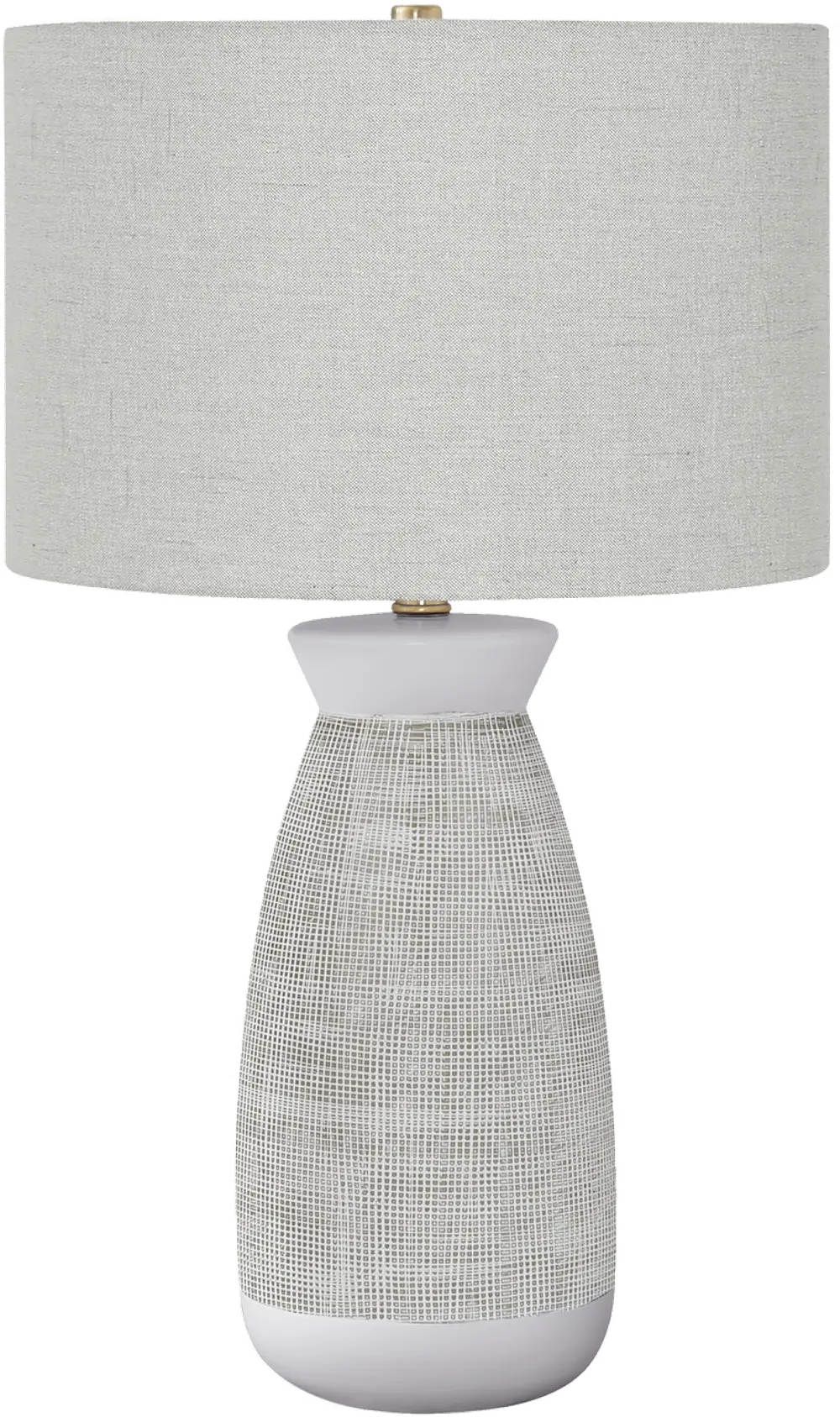 27 Inch White and Gray Ceramic Table Lamp-1