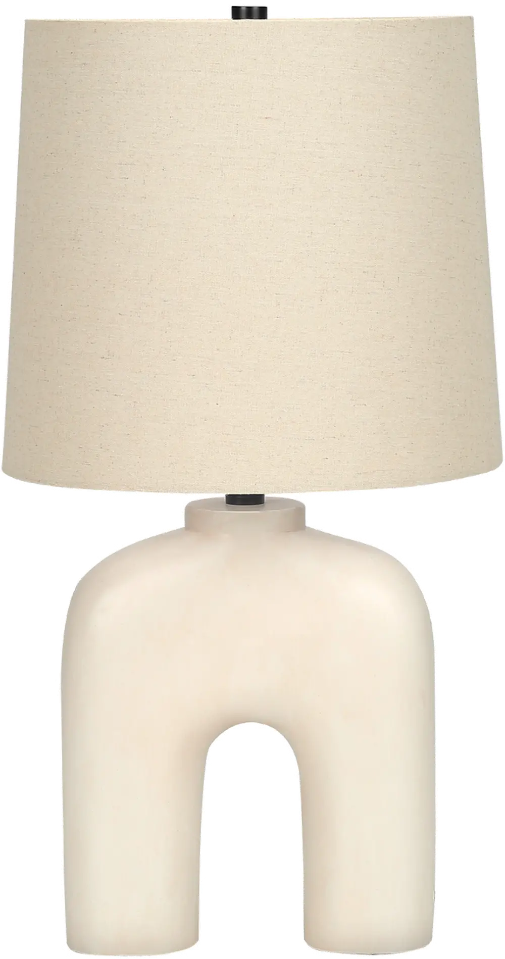 25 Inch Cream Resin Table Lamp-1
