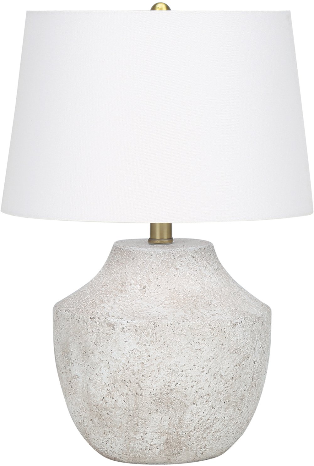 113481608 20 Inch Cream Concrete Table Lamp sku 113481608