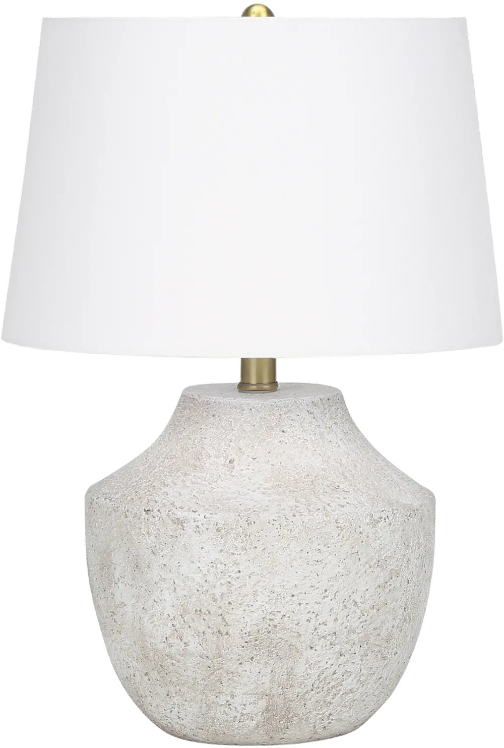 20 Inch Cream Concrete Table Lamp-1