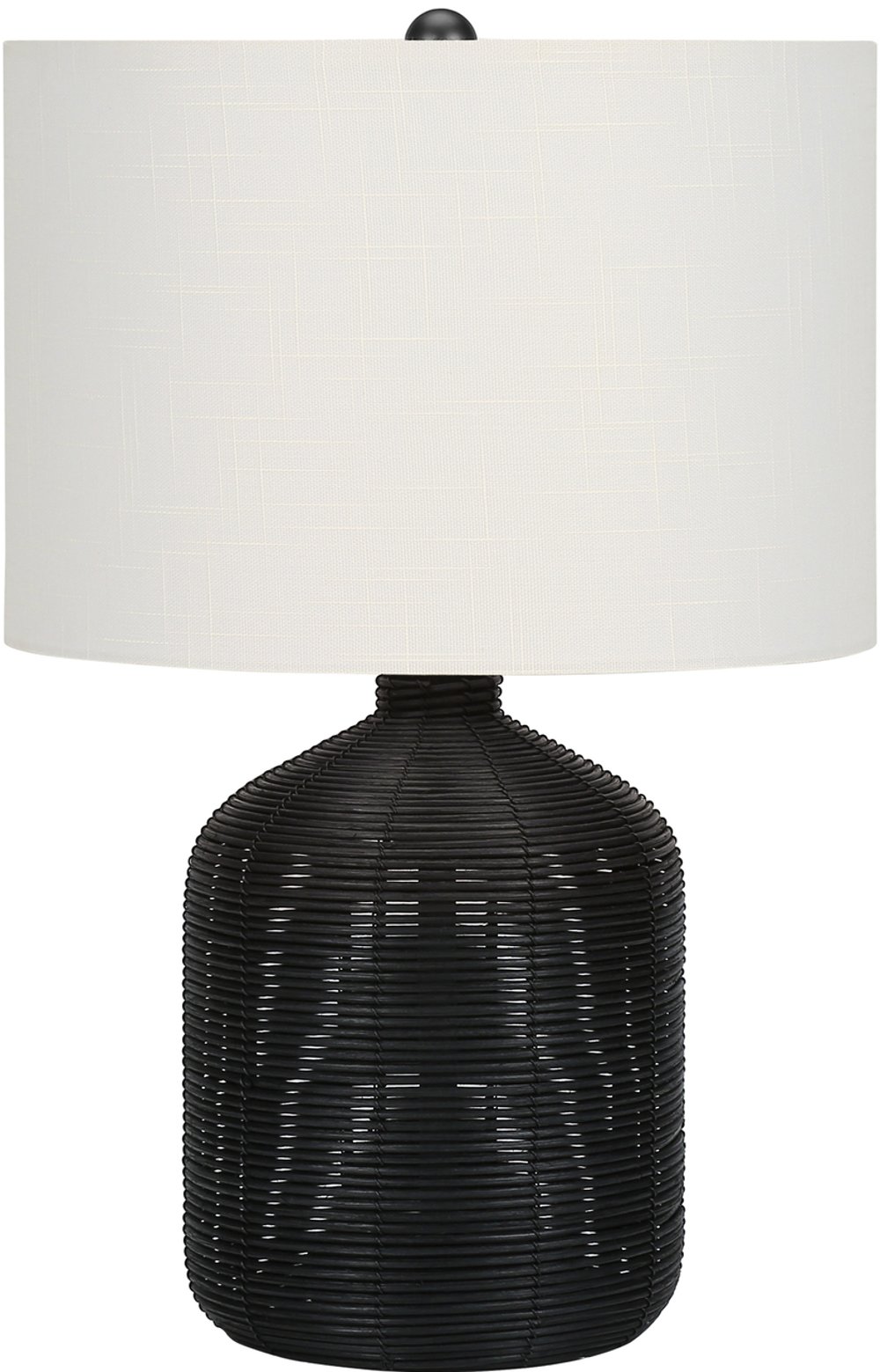 113481667 23 Inch Black Rattan Table Lamp sku 113481667