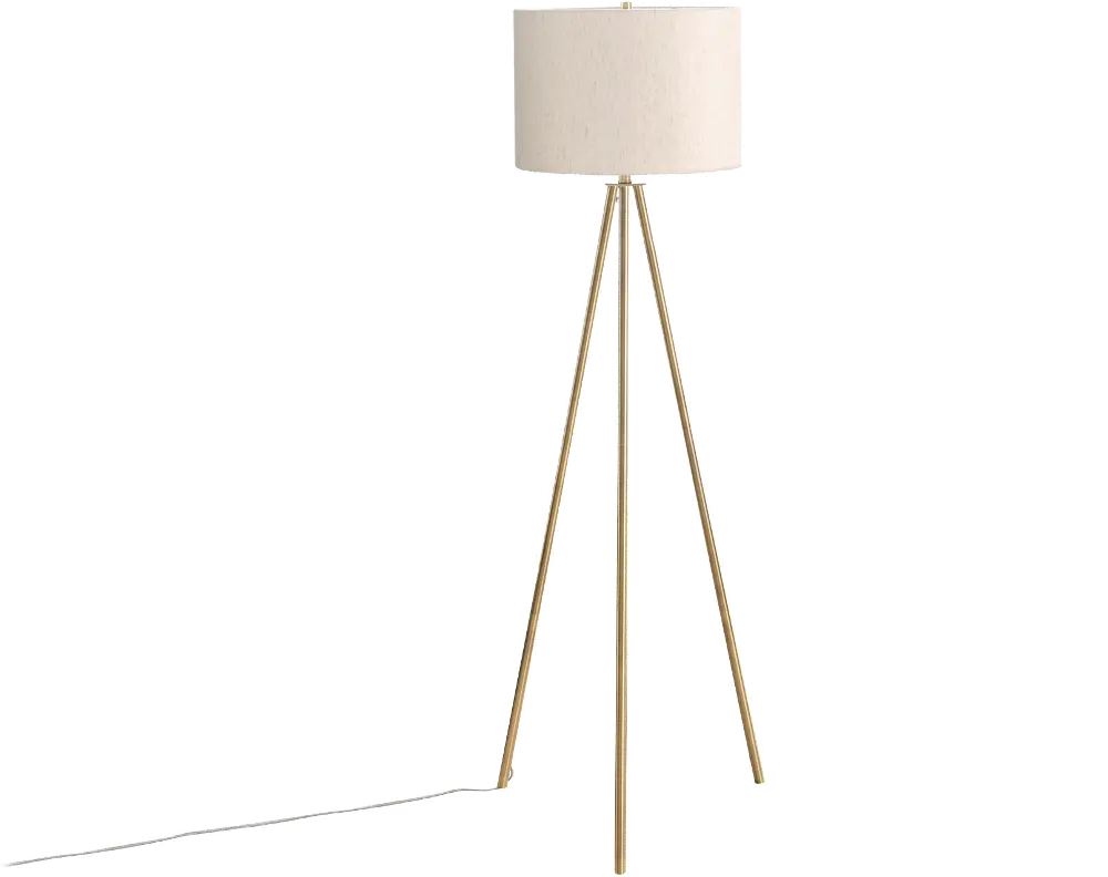 63-Inch Brass Metal Floor Lamp-1