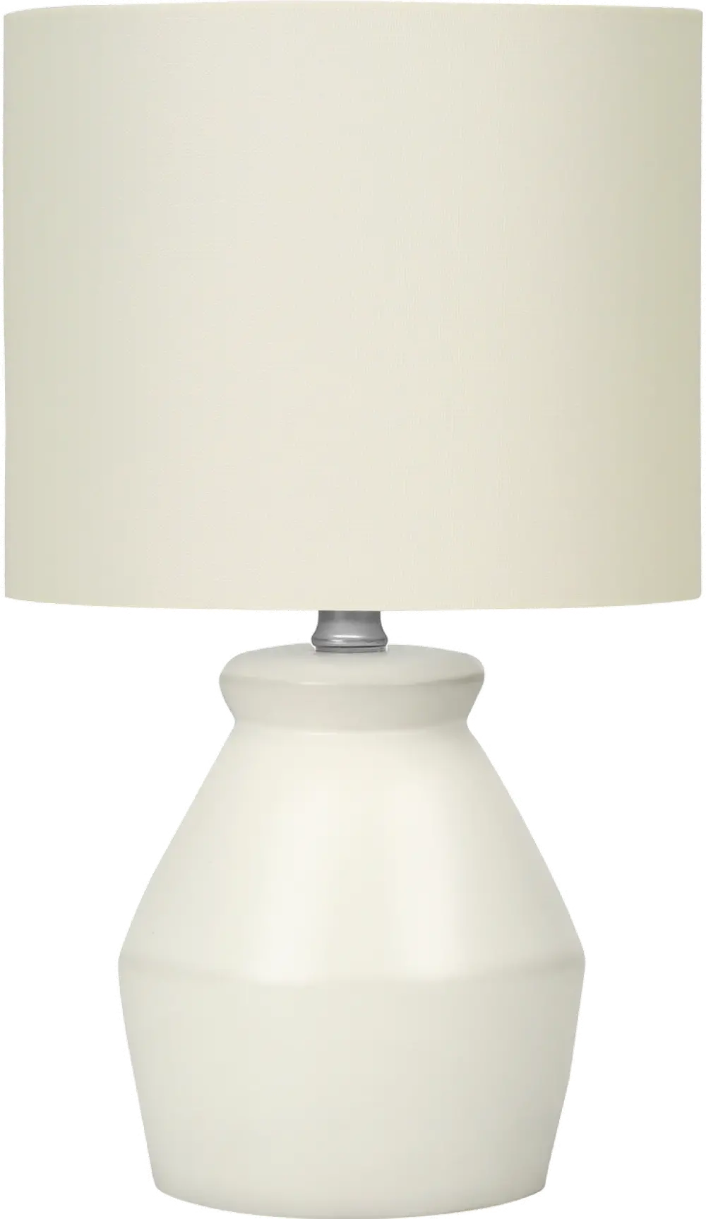 17-Inch Cream Ceramic Table Lamp-1
