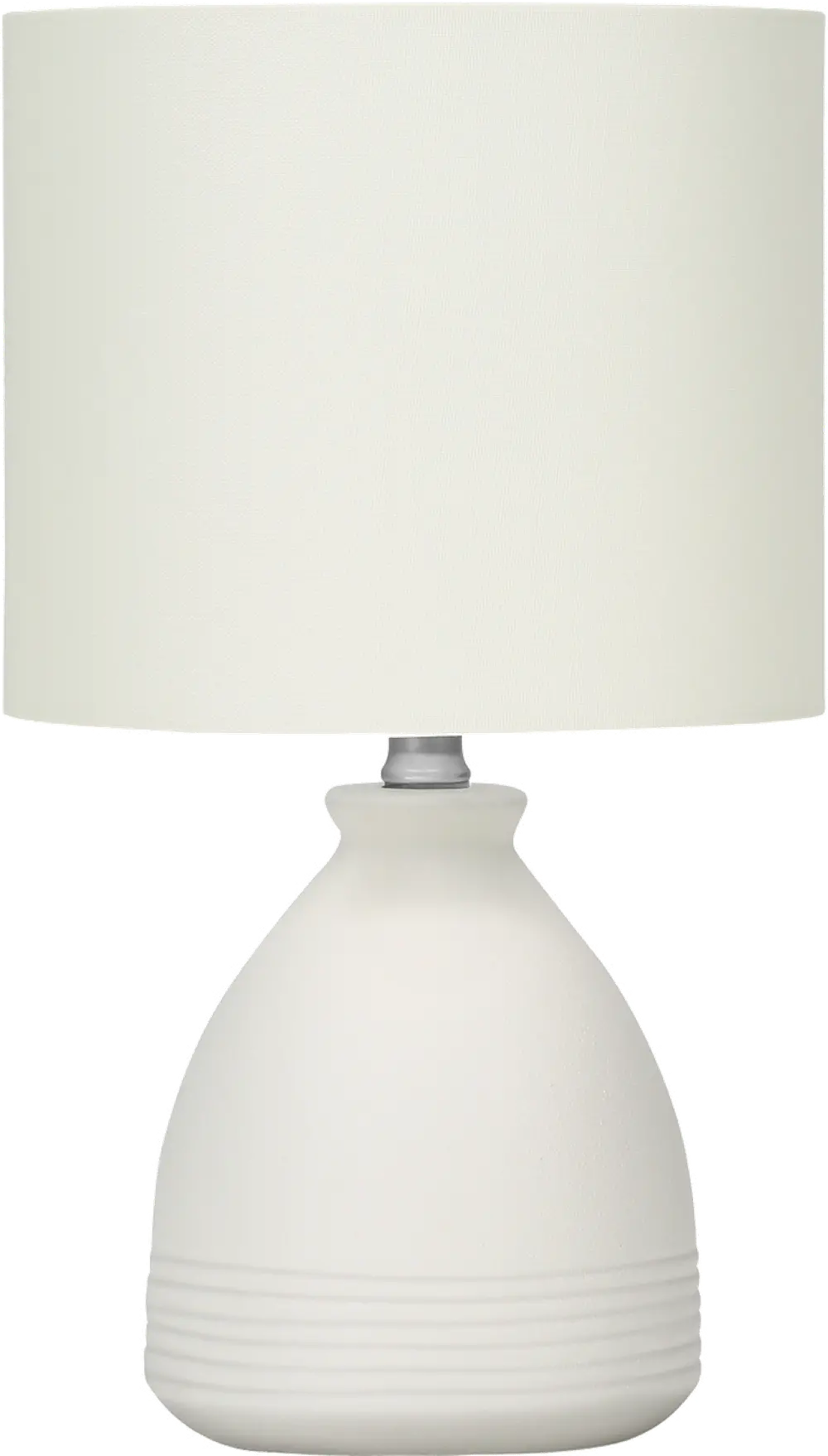 17-Inch Ivory Ceramic Table Lamp-1