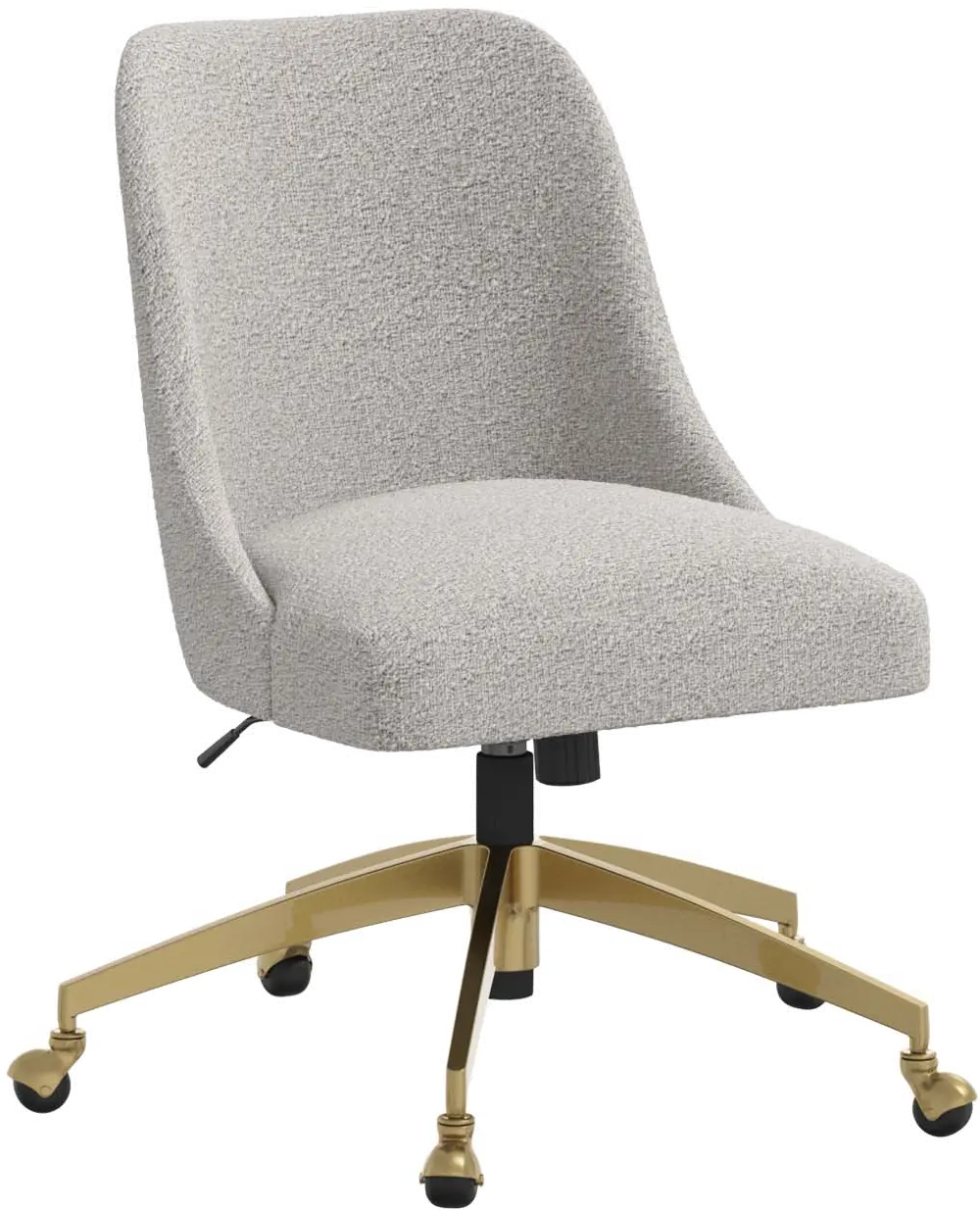84-9GLDMLNELP Sara Milano Elephant Office Chair with Gold Base-1