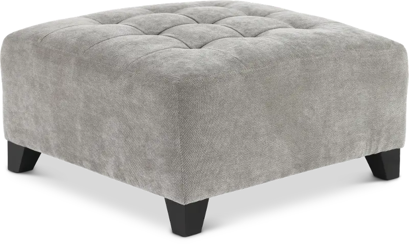 Belaire Gray Ottoman