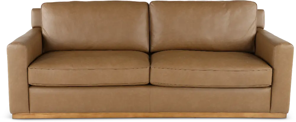 Mason Brown Leather Sofa-1
