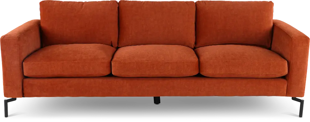 Tribeca Rust Orange Sofa-1