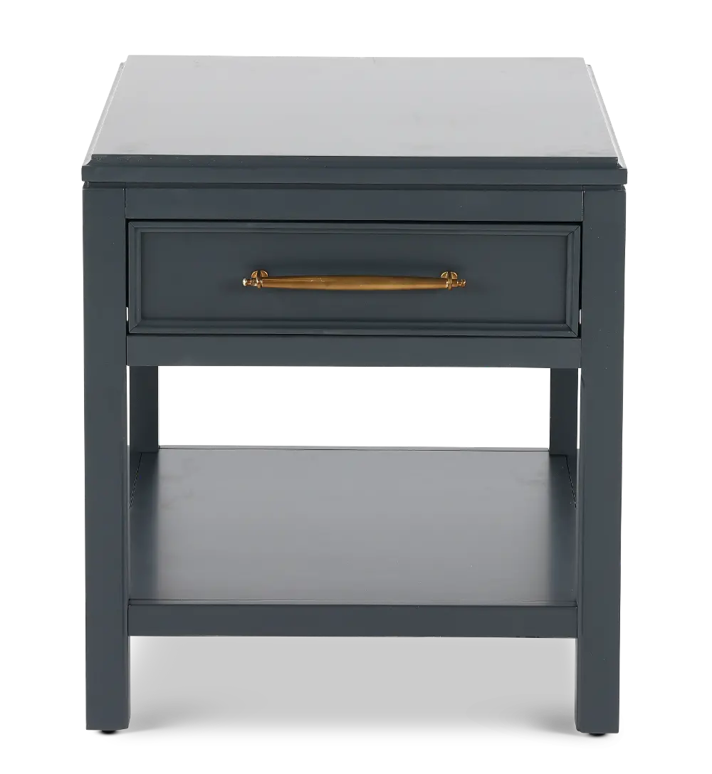 Alexander Blue End Table-1