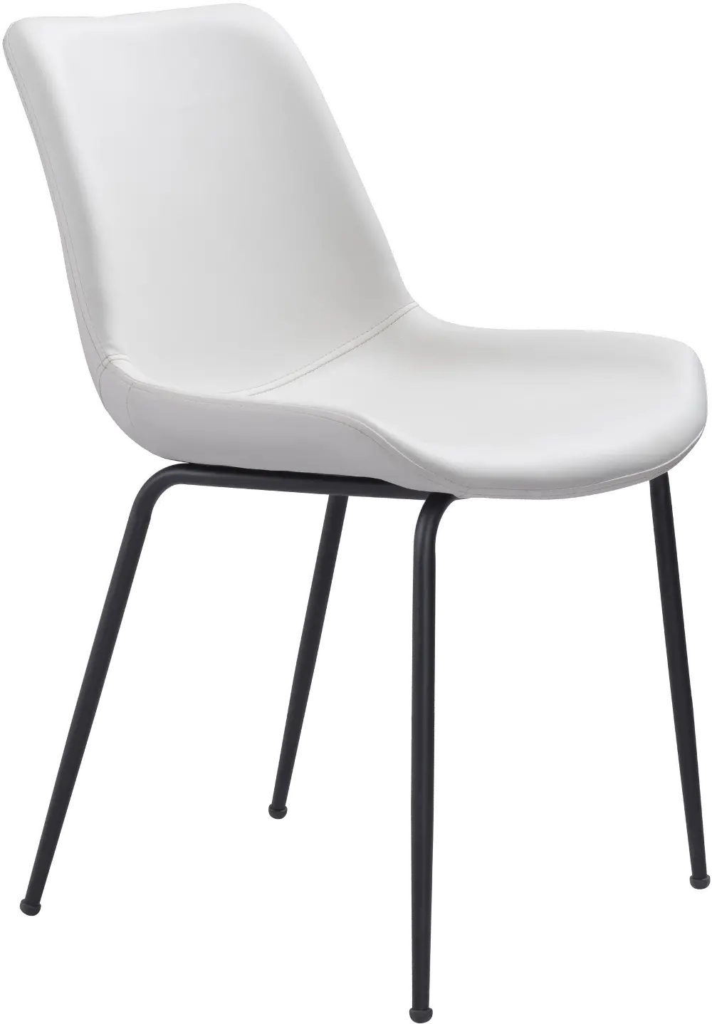 Byron Mid Century White Dining Chair-1
