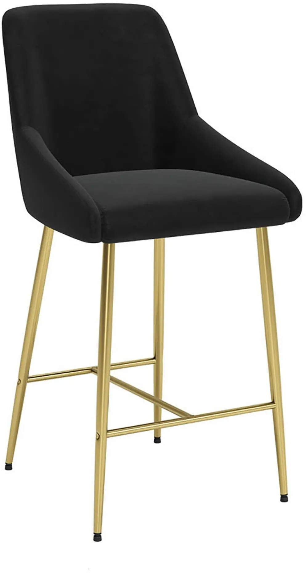 Madelaine Black and Gold Counter Stool-1