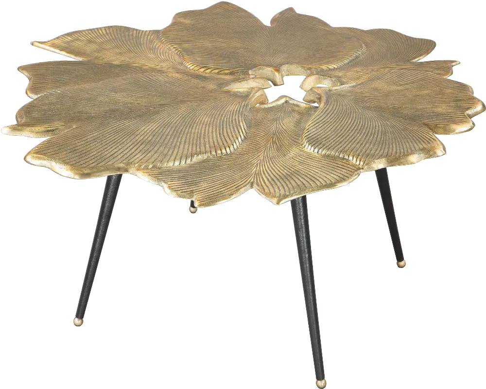 Gingko Antique Brass Coffee Table-1
