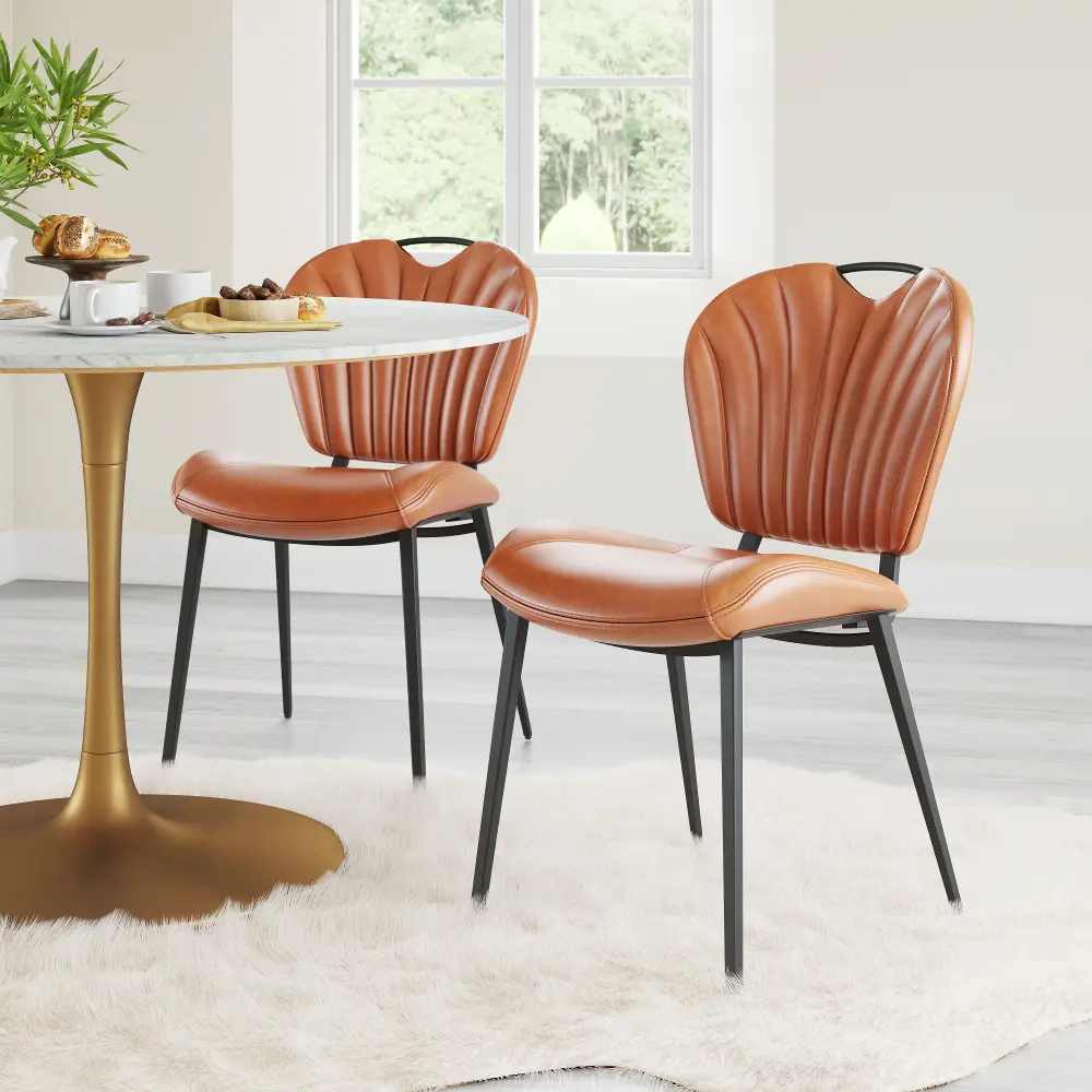 Terrence Vintage Brown Dining Chair-1