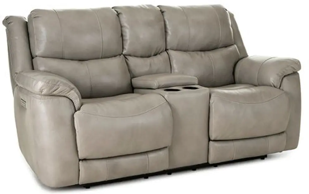 Galaxy Taupe Zero Gravity Power Reclining Loveseat with Adjustable Headrest and Lumbar-1