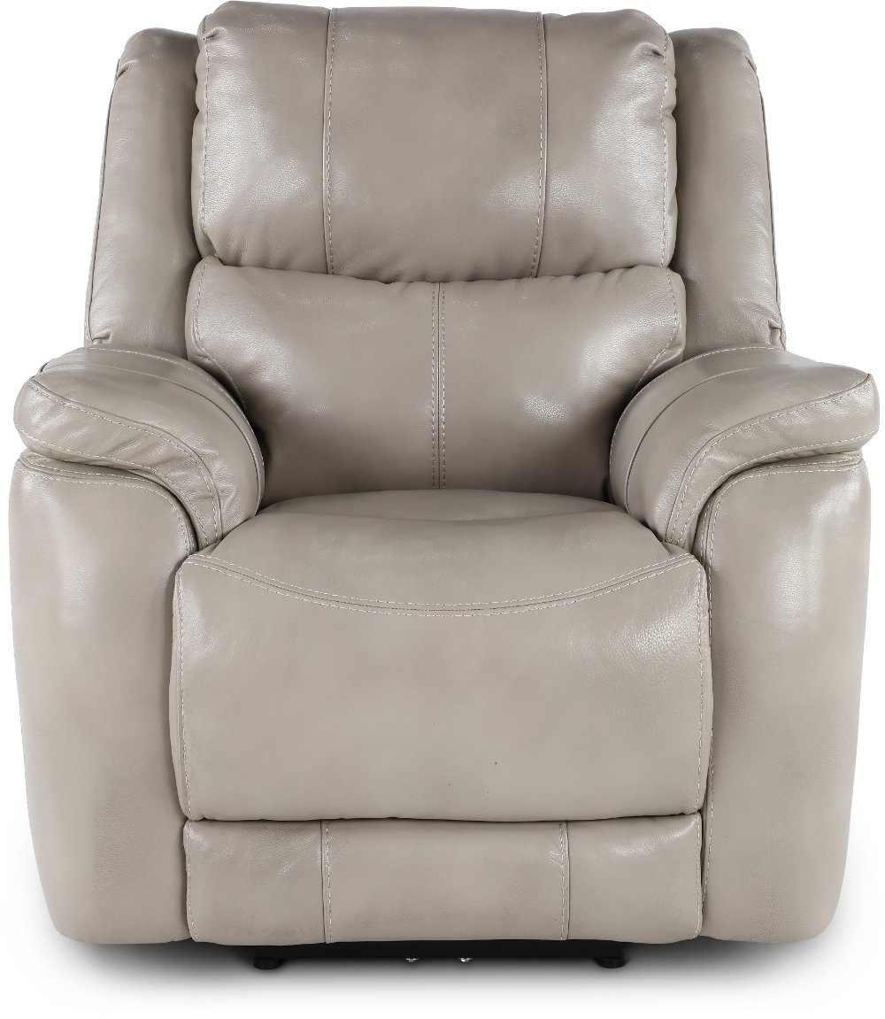 Galaxy Taupe Zero Gravity Power Recliner with Adjustable Headrest and Lumbar