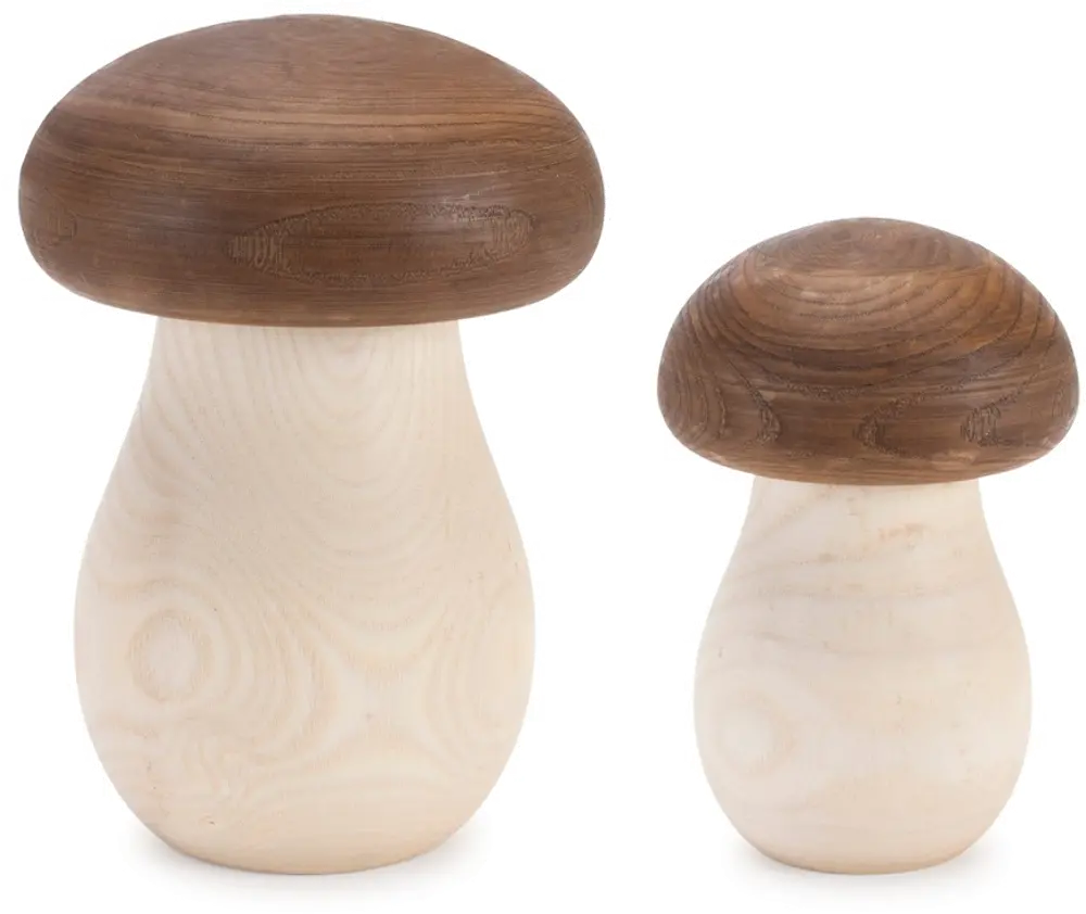 Large 6.75  Wood Mushroom Box-1