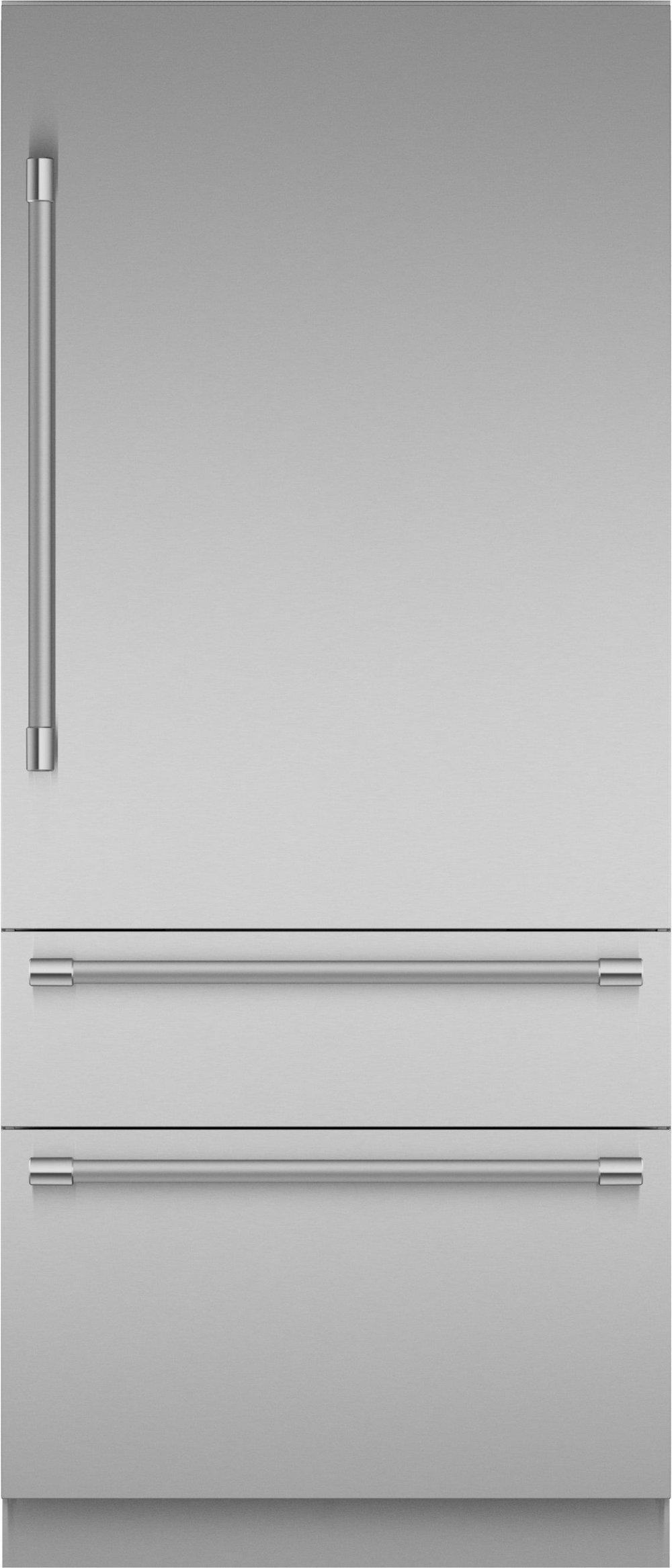 Thermador 18.8 Cu Ft Built-In Bottom-Freezer Refrigerator - Counter Depth Stainless Steel