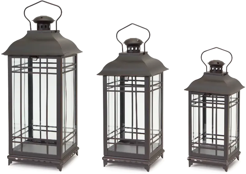 Small Metal and Glass Lantern