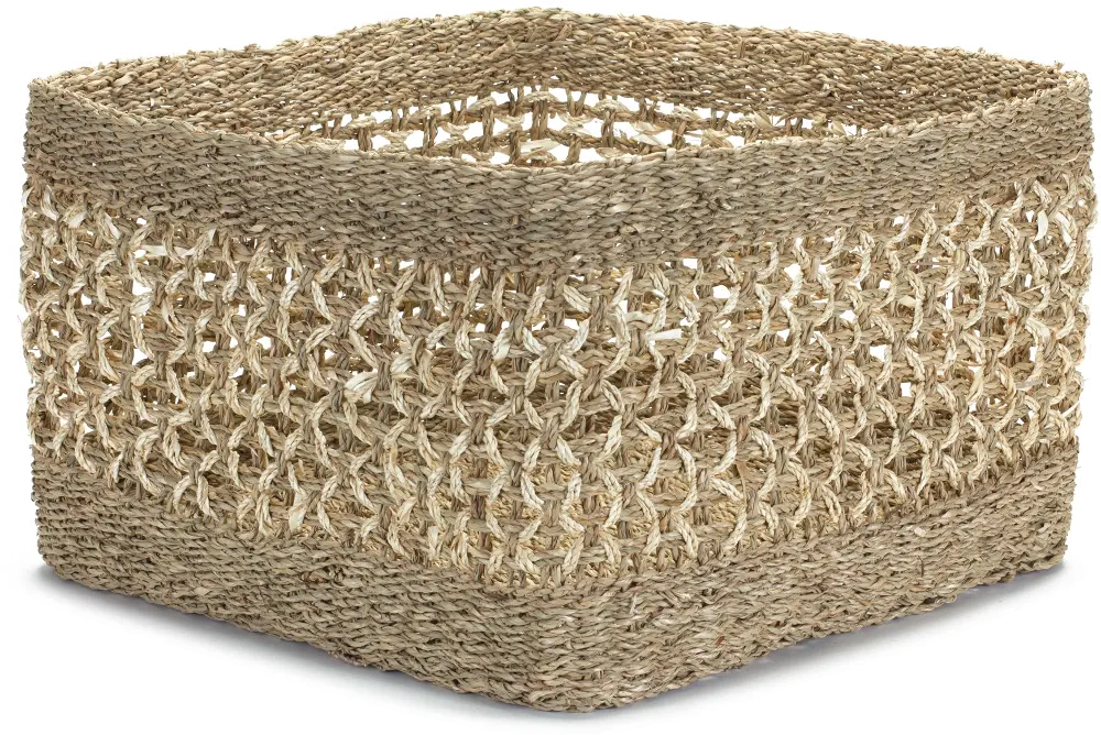 Medium 14 Inch Seagrass Basket-1