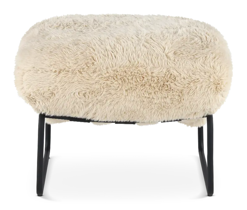Stephanie Sand Beige Ottoman