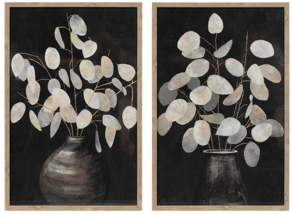 Black and White Assorted Eucalyptus Print