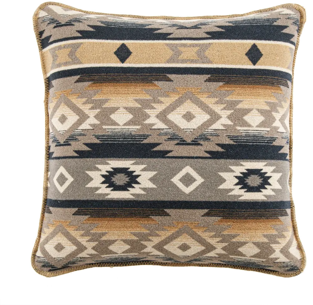 Taos Wool Blend Square Pillow-1
