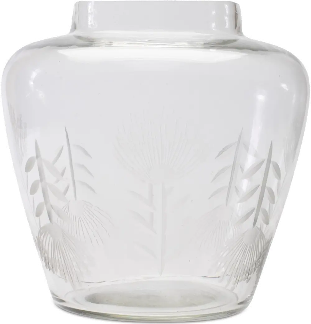 6.5 Inch White Glass Vase-1