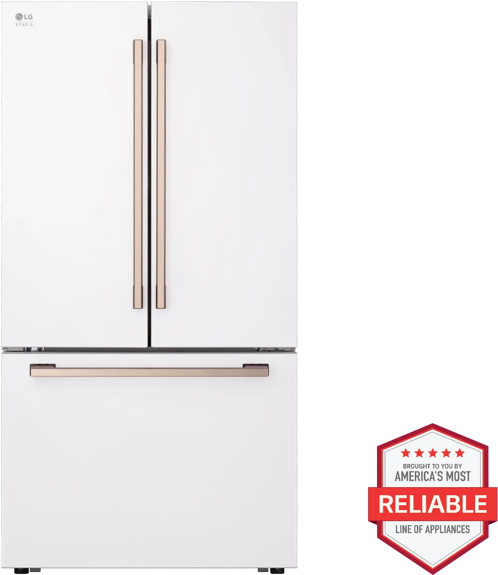 SRFB27W3 LG STUDIO 27 Cu Ft Smart French Door Refrigerator - Counter Depth White-1