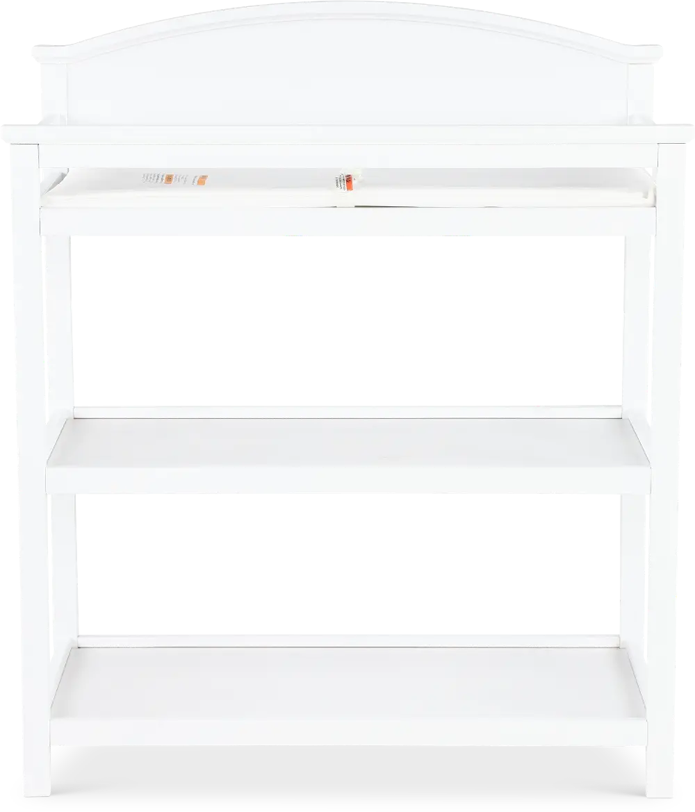 Harper White Changing Table with Pad-1