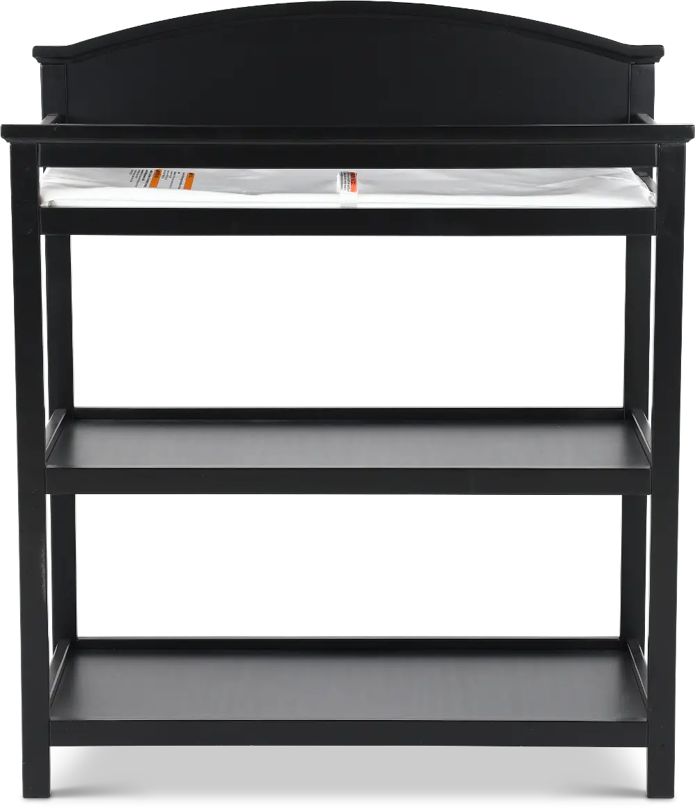 Harper Black Changing Table with Pad-1