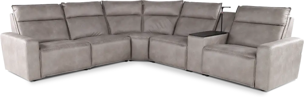 Teramo Silverston 6-Piece Power Reclining Sectional-1