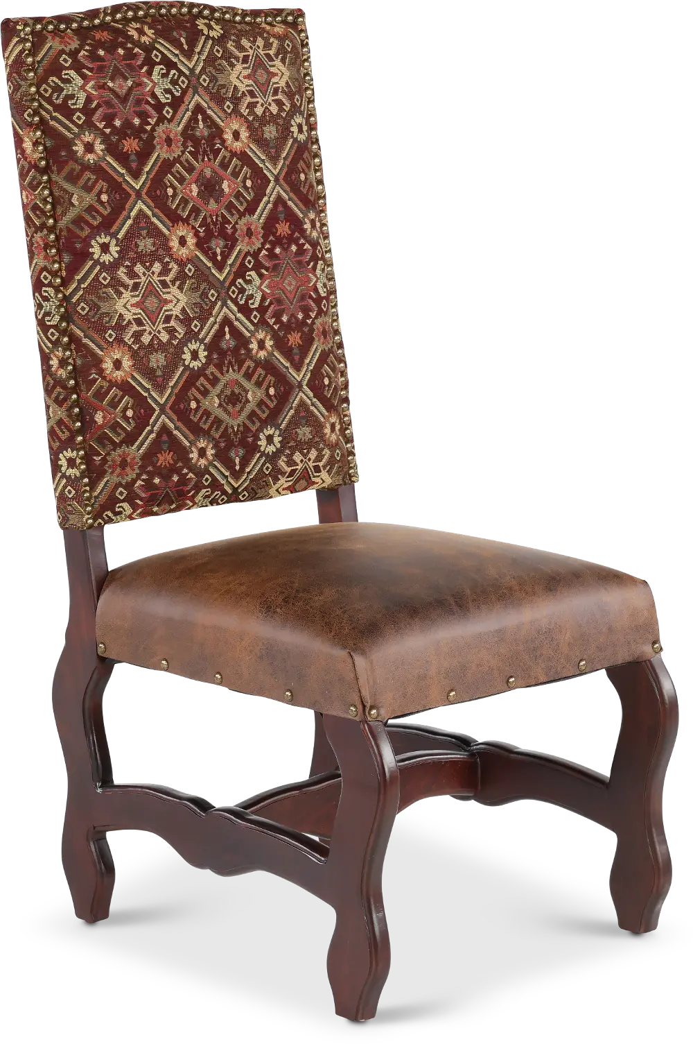Del Rio Barrico Red and Brown Dining Chair-1