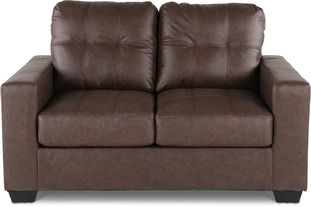 Barlin Brown Loveseat-1