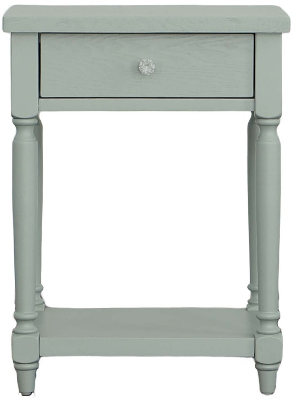Theo Gray Side Table with Charging Port