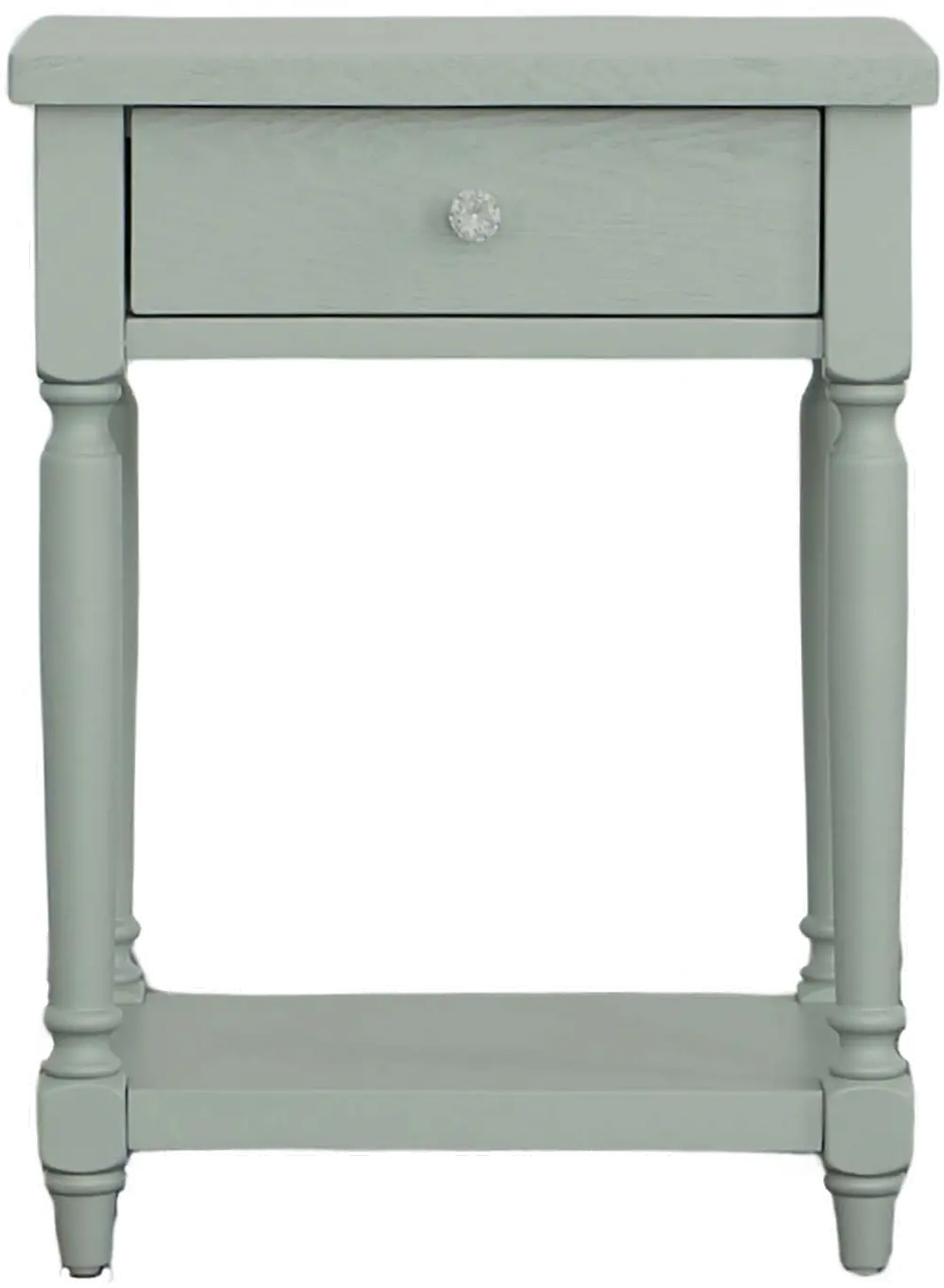 Theo Gray Side Table with Charging Port-1
