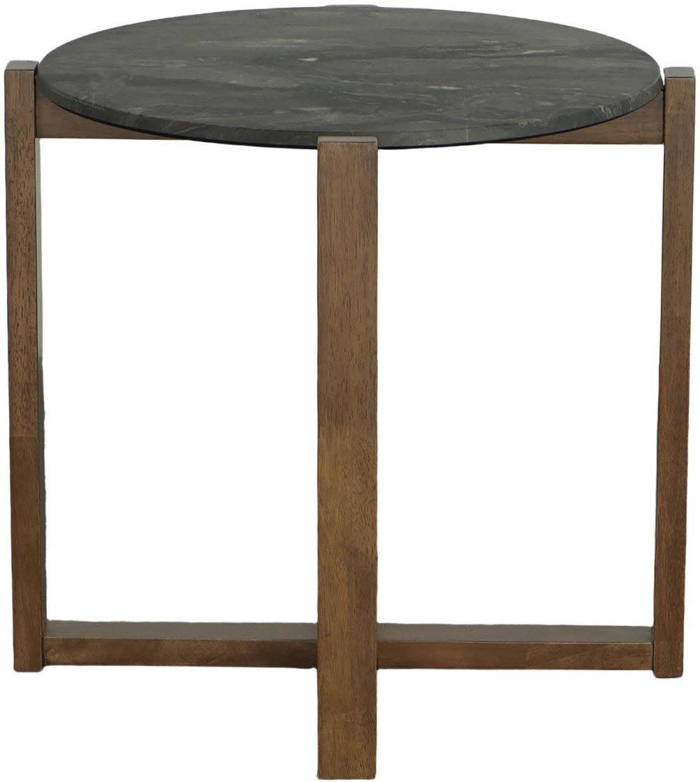 Rizzy Brown and Dark Gray End Table