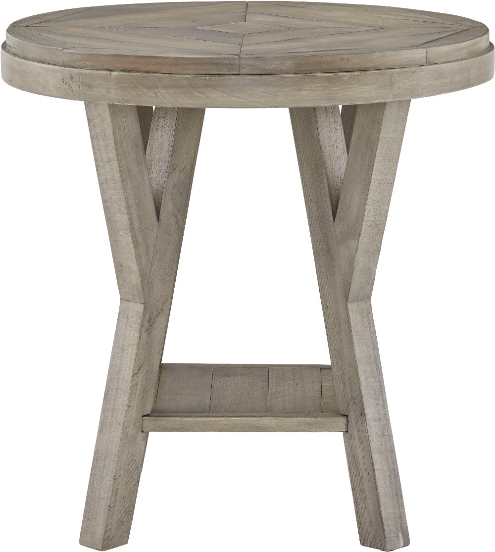 Market Street Gray End Table