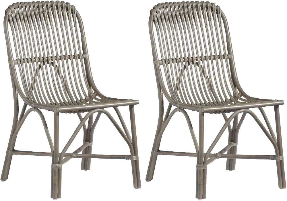 Oscar Gray Accent Chairs, Set of 2-1