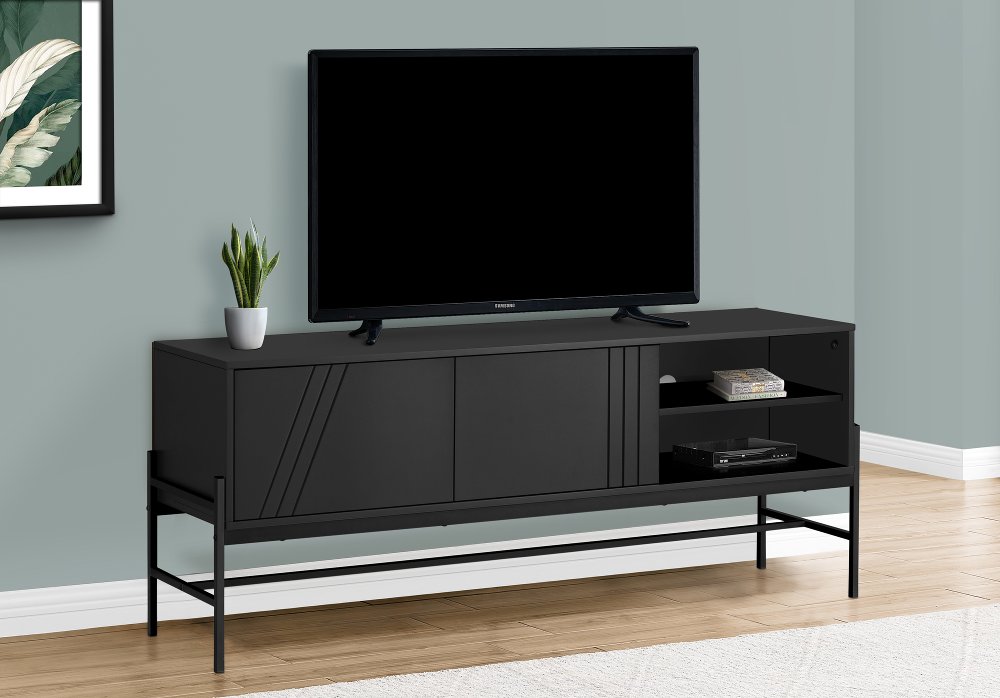 113529554 Monarch Black Laminate TV Stand sku 113529554