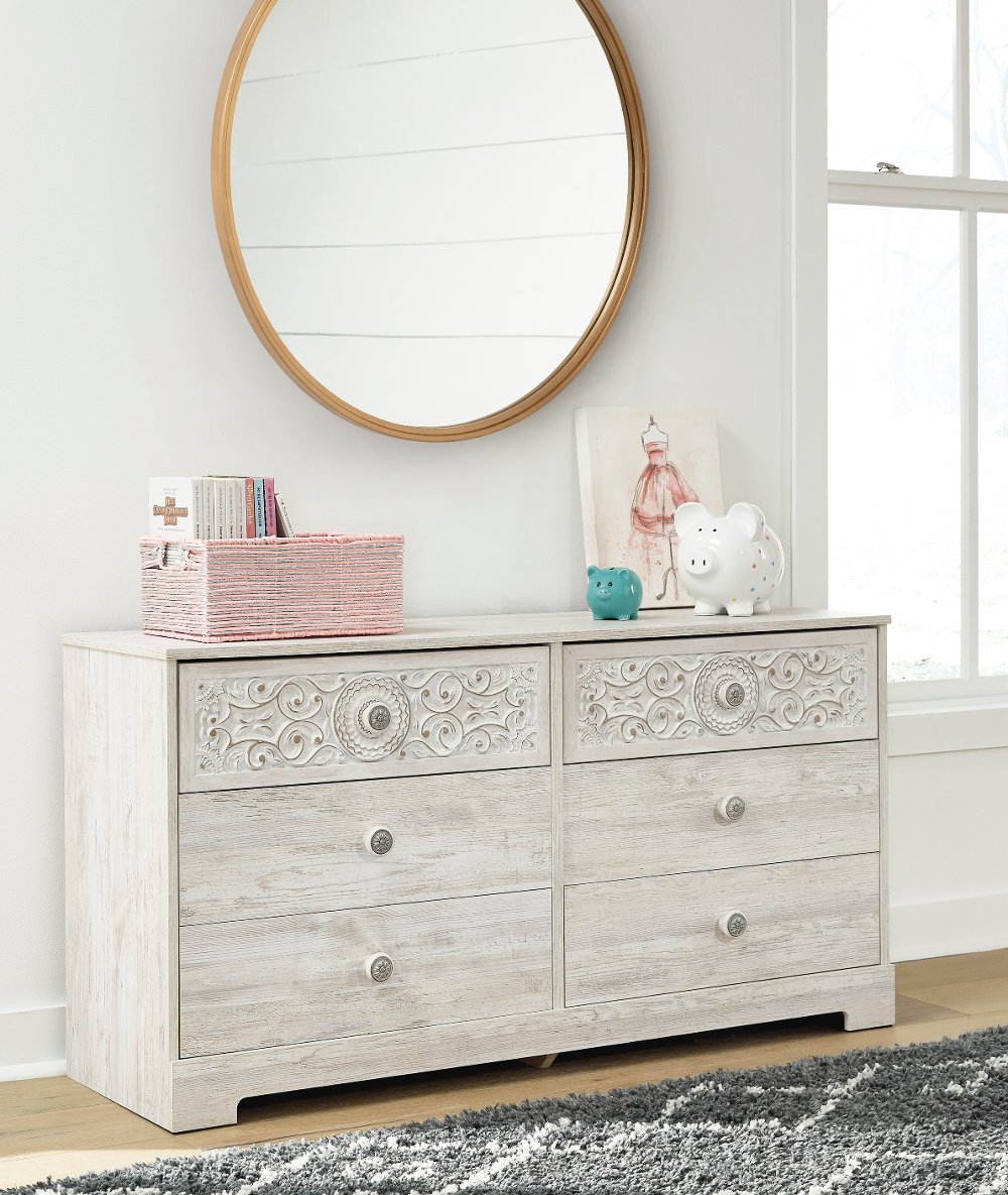 Enola Whitewash Dresser