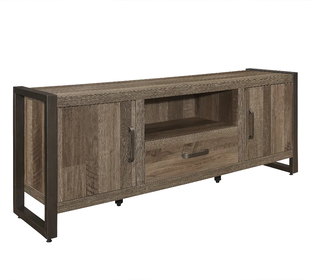 Duane 63  Two-Tone Brown and Gunmetal Tv Stand-1