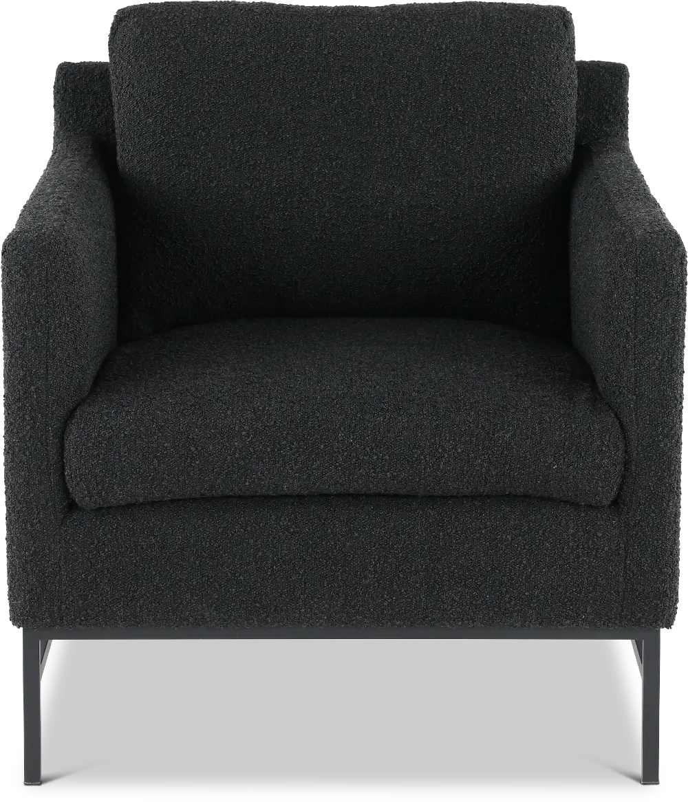 Arlo Black Boucle Accent Chair-1